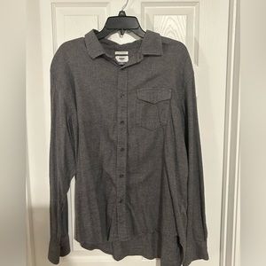 Old Navy Gray Button Down Long Sleeve XL